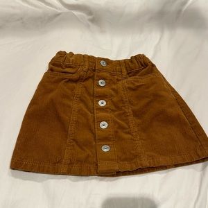 OshKoshB’gosh girls brown corduroy skirt size 6/6x